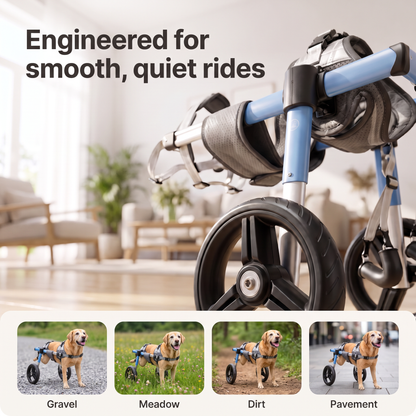 Belton Dog Wheelchair — Adjustable Rear-Leg Support Cart for Injured, Senior & Paralyzed Dogs (6-88 lbs)